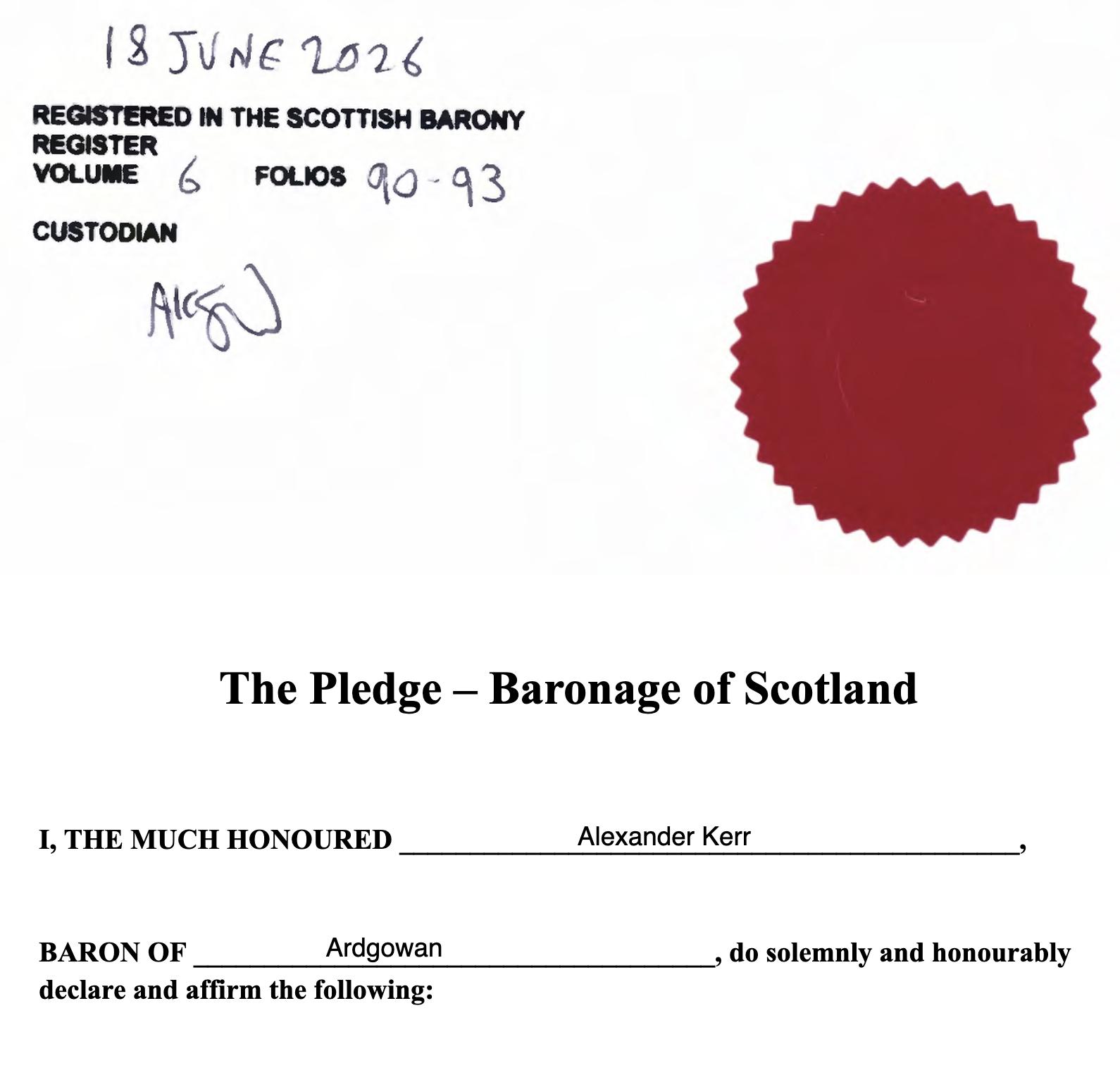 Authentication stamp