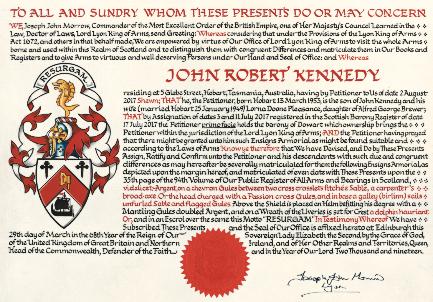 Authentication stamp