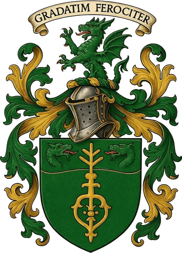 Achievement of arms of the Earl of Rothes